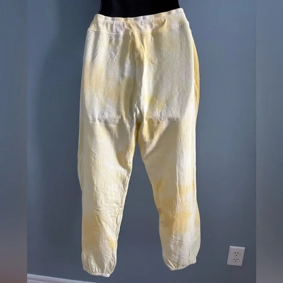 Grey State Cotton Yellow Tie-Dye Joggers size large - Picture 10 of 16